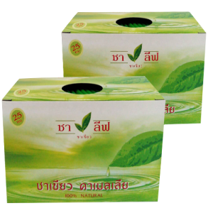 ชาเขียวชาลีฟ แพ็คคู่ ( 50 ซอง)